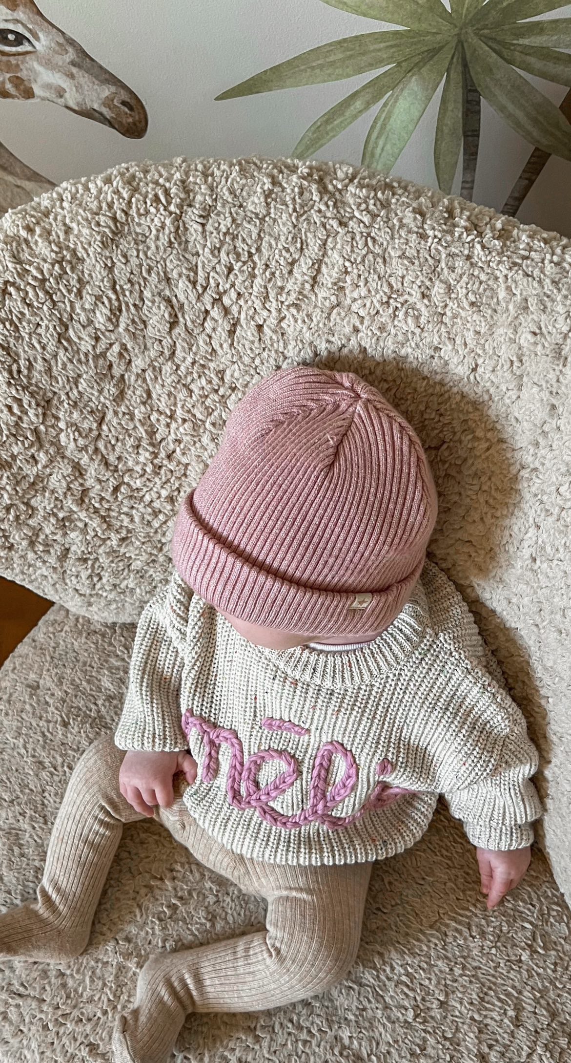 **Pre-Order for November Delivery** - Personalised Hand Embroidered Knit | Sprinkle