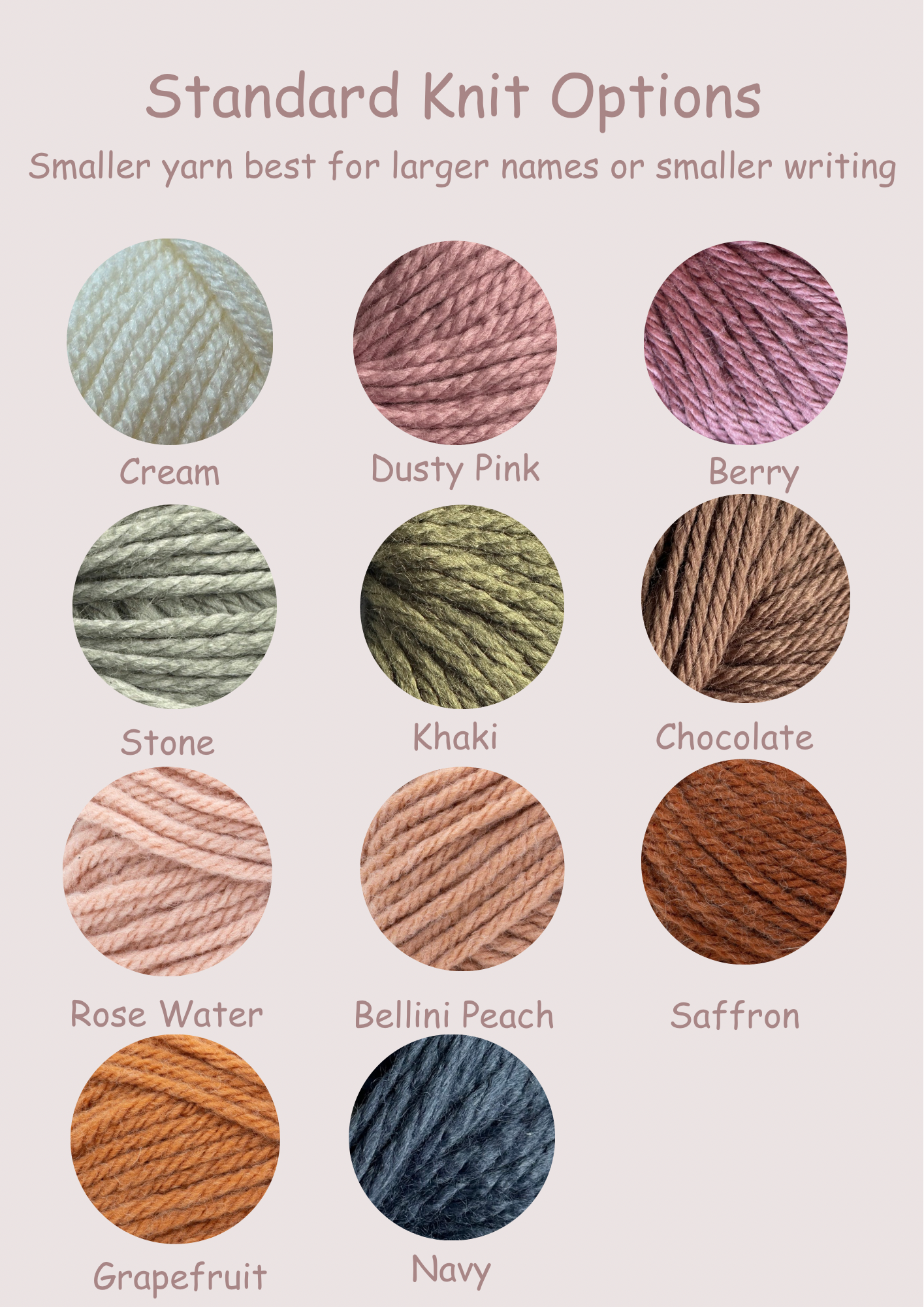 **Pre-Order for November Delivery** - Personalised Hand Embroidered Knit | Caramel
