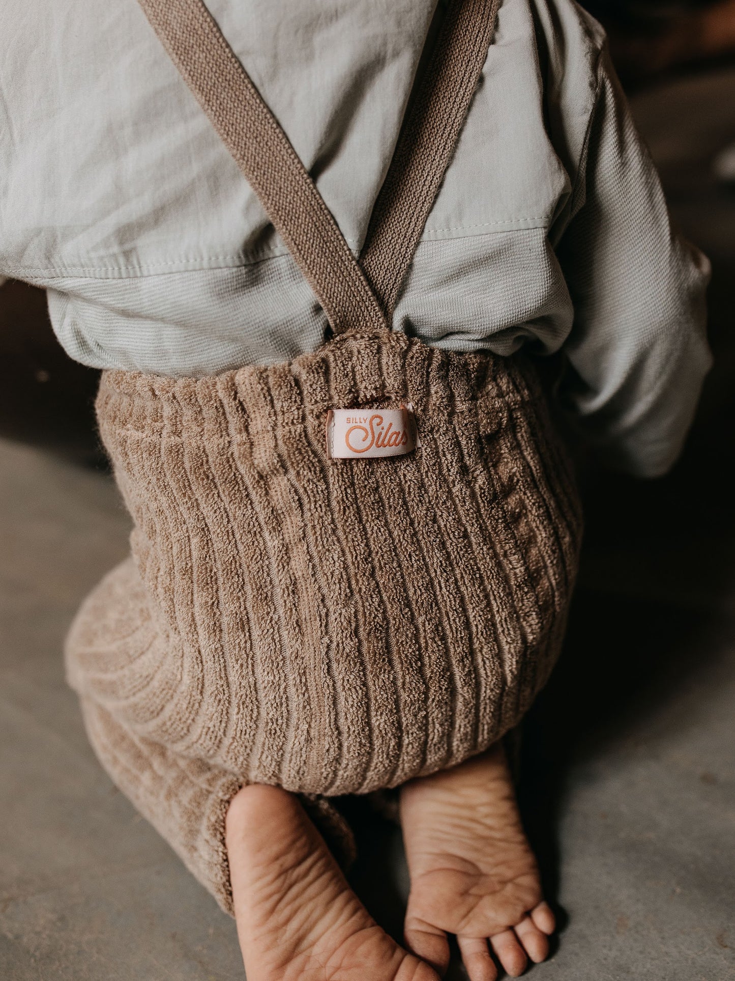 Footless Granny Teddy Tights | Peanut Blend
