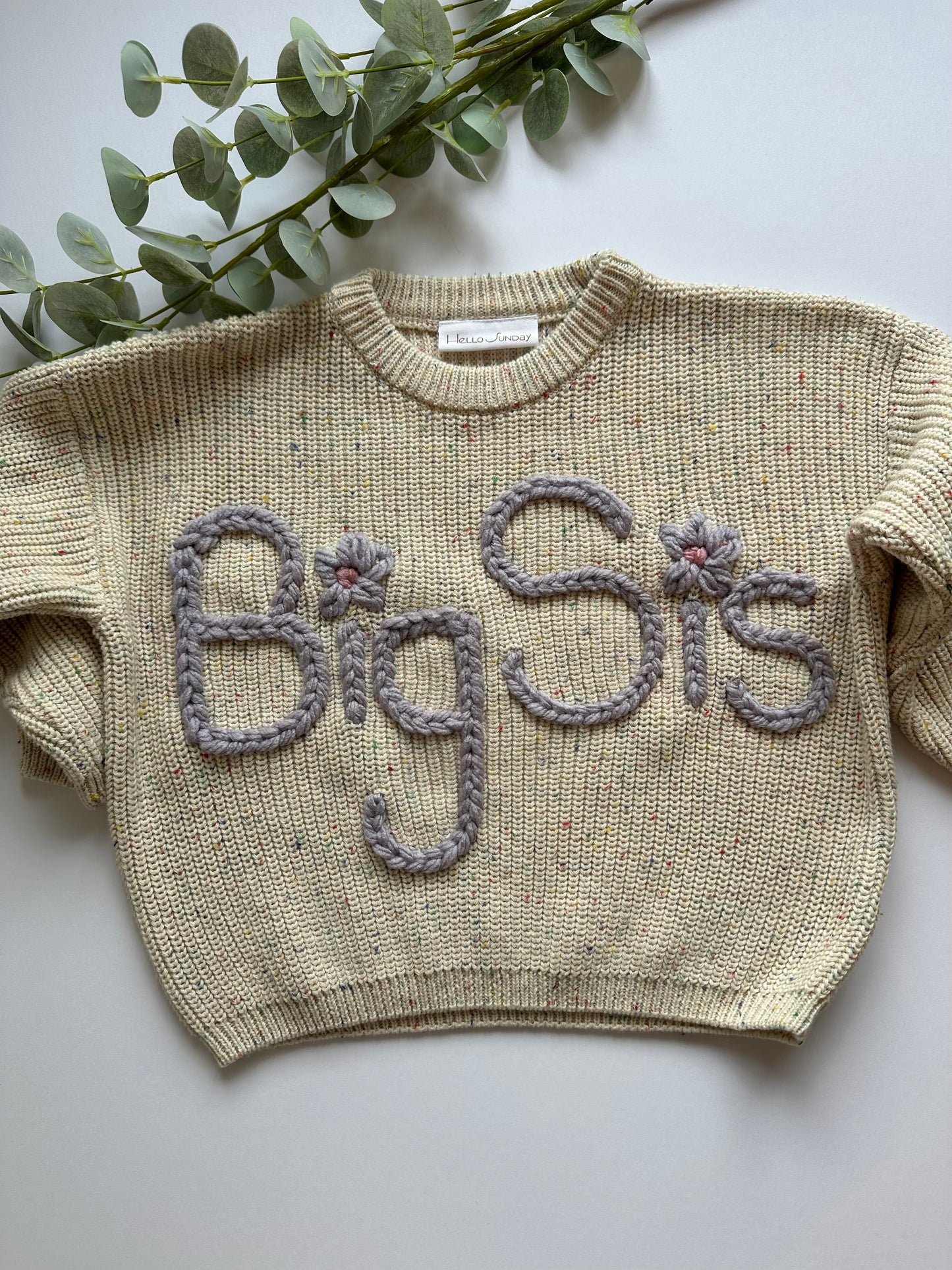 **Pre-Order for November Delivery** - Personalised Hand Embroidered Knit | Sprinkle
