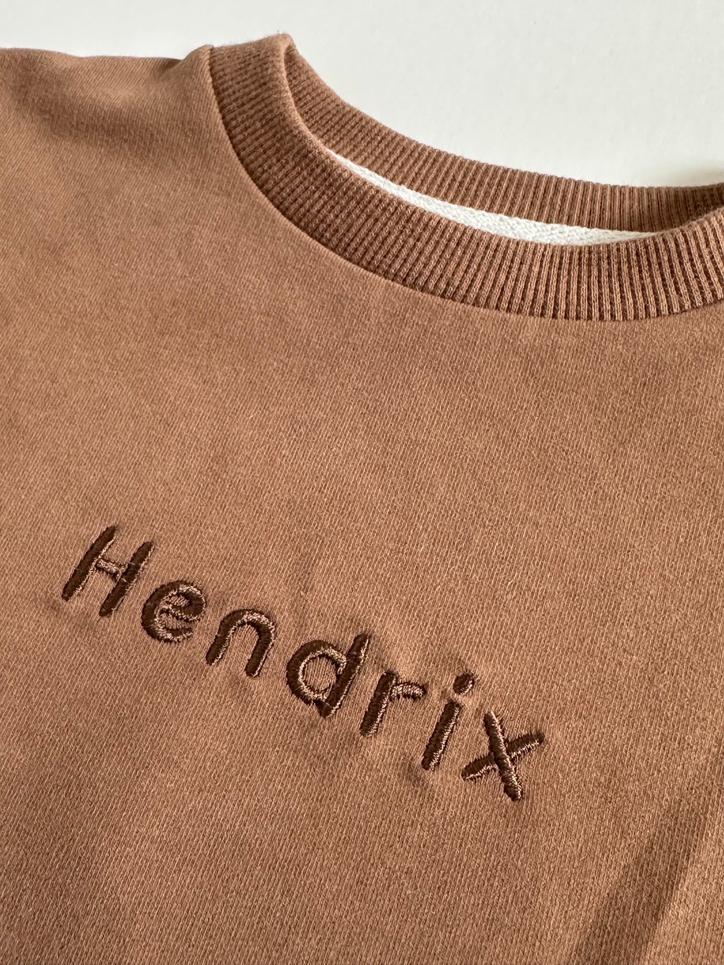 Personalised Organic Cotton Bubble Romper | Caramel