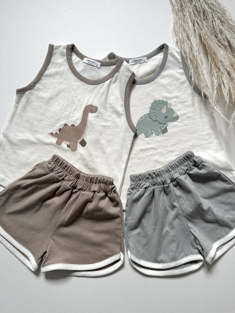 Dino Sumer Set | Khaki