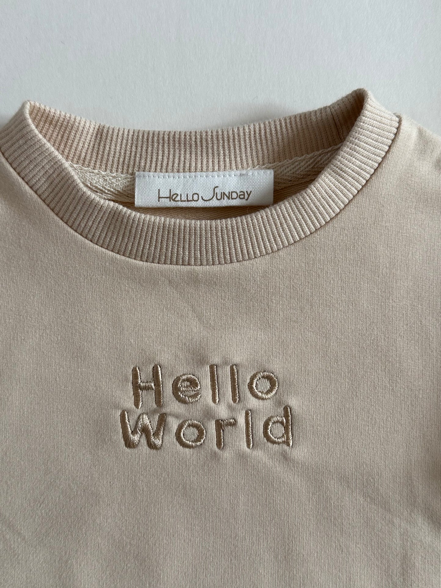 Personalised Organic Cotton Bubble Romper | Oatmeal