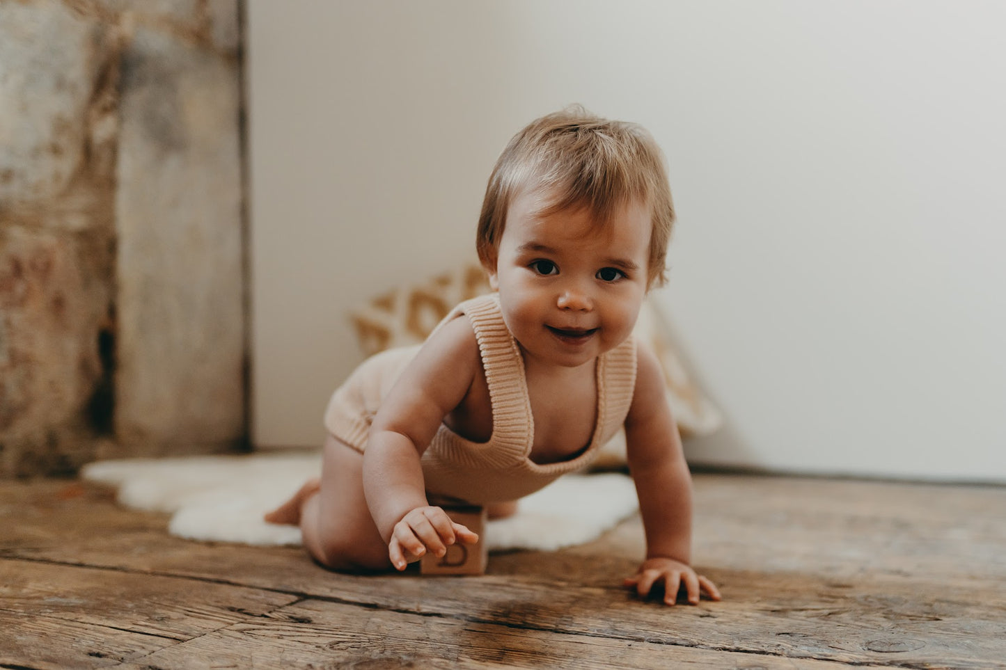 Organic Knitted Bodysuit | Shell