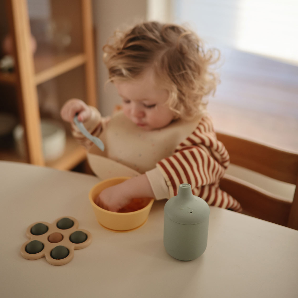 Silicone Sippy Cup | Cambridge Blue