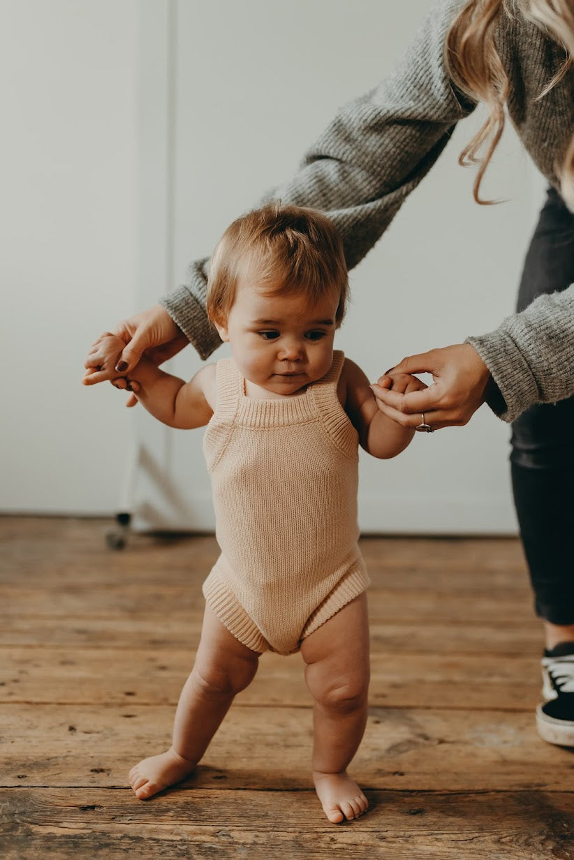 Organic Knitted Bodysuit | Shell