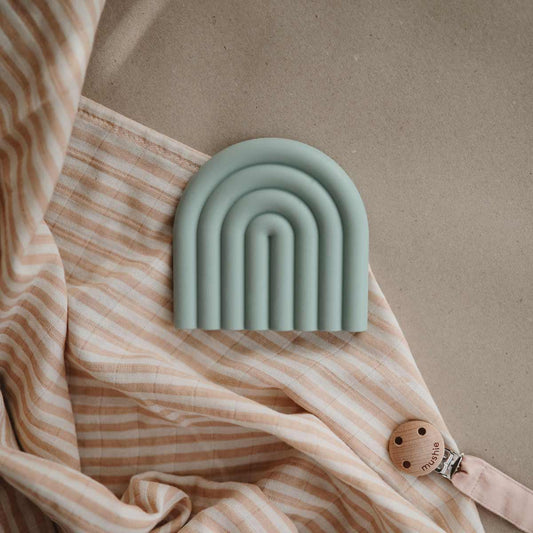 Rainbow Teether | Cambridge Blue