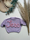 **Pre-Order for June Delivery** - Personalised Hand Embroidered Knit | Lilac