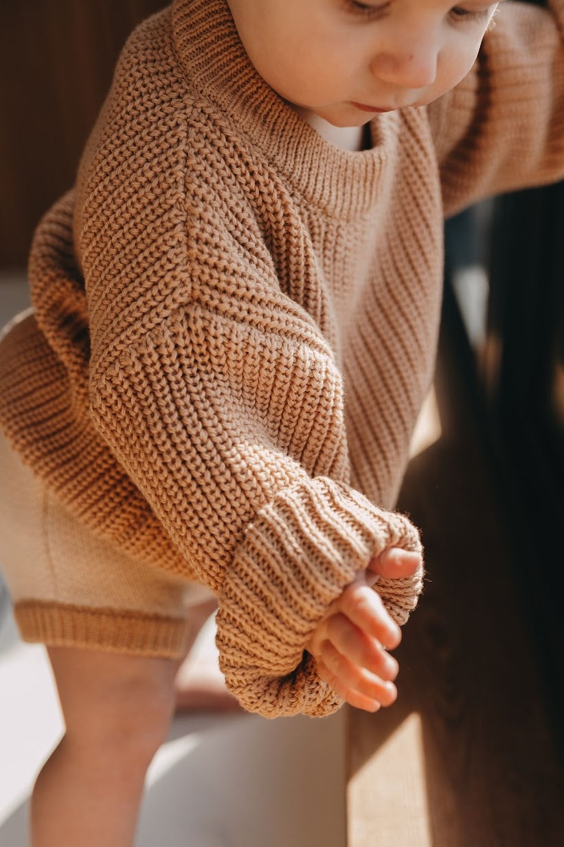 Chunky Knit Sweater | Fawn