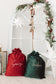 Luxury Velvet Santa Sack | Forrest Green