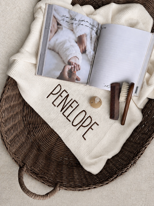 Personalised Baby Blanket | Cream