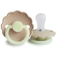 FRIGG Daisy | Round Silicone Pacifier | Croissant Night