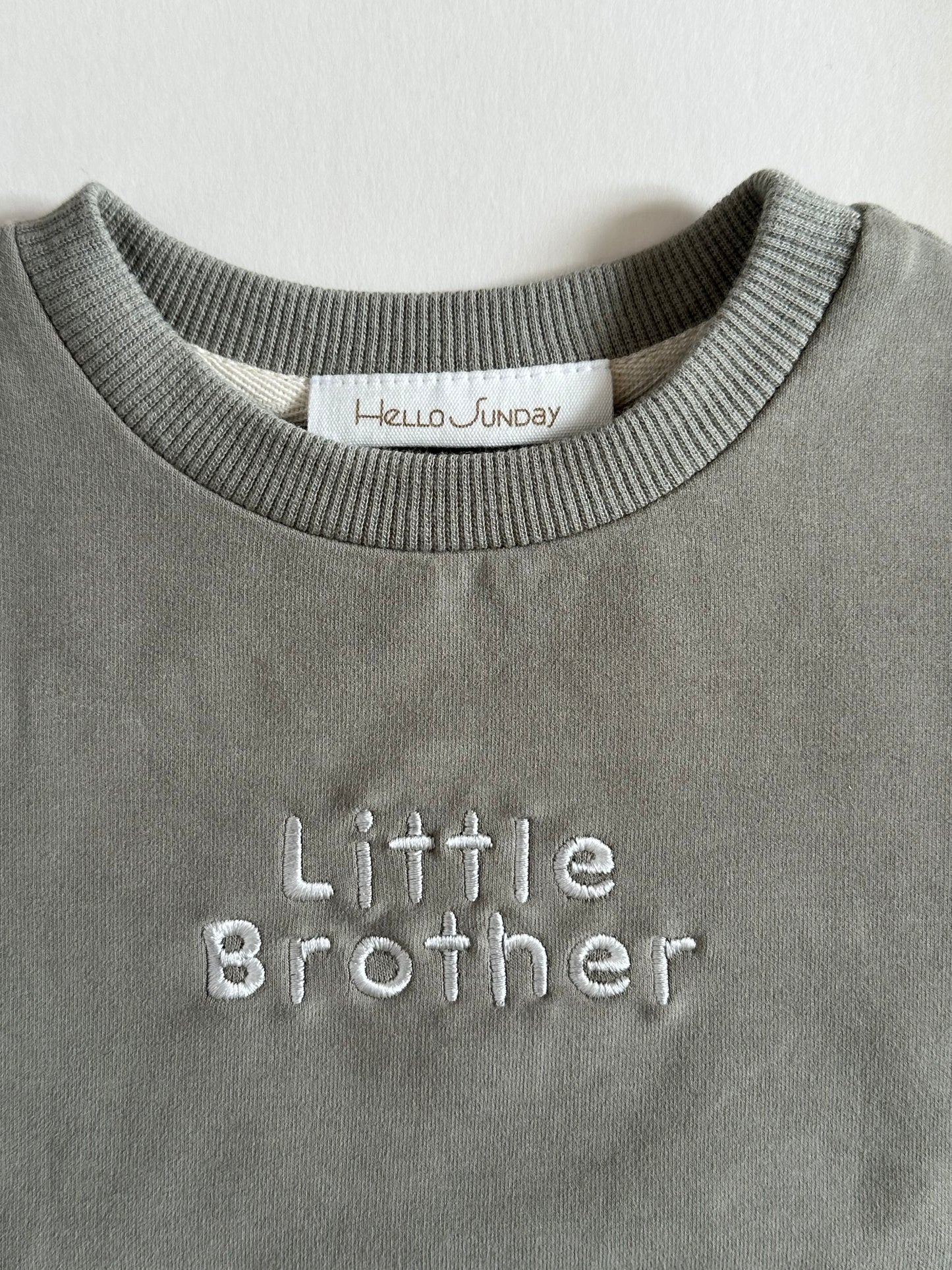 Personalised Organic Cotton Bubble Romper | Sage Green