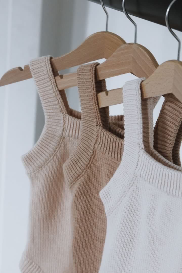 Organic Knitted Bodysuit | Shell