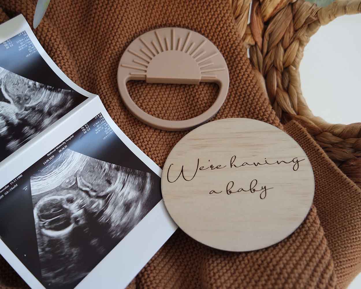 We're Having a Baby Announcement Disc